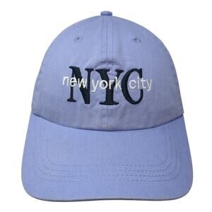 NYC New York City Slideback Baseball Cap Blue One Size Adjustable Elidan Corp.